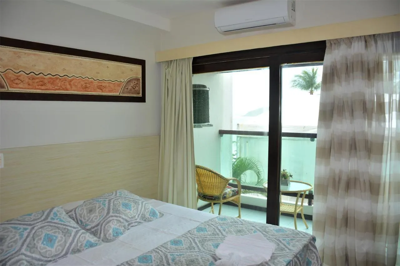 Flat Araça beira mar - Apto 508 Lateral Vista Mar Parcial Apartamento Natal Brasil